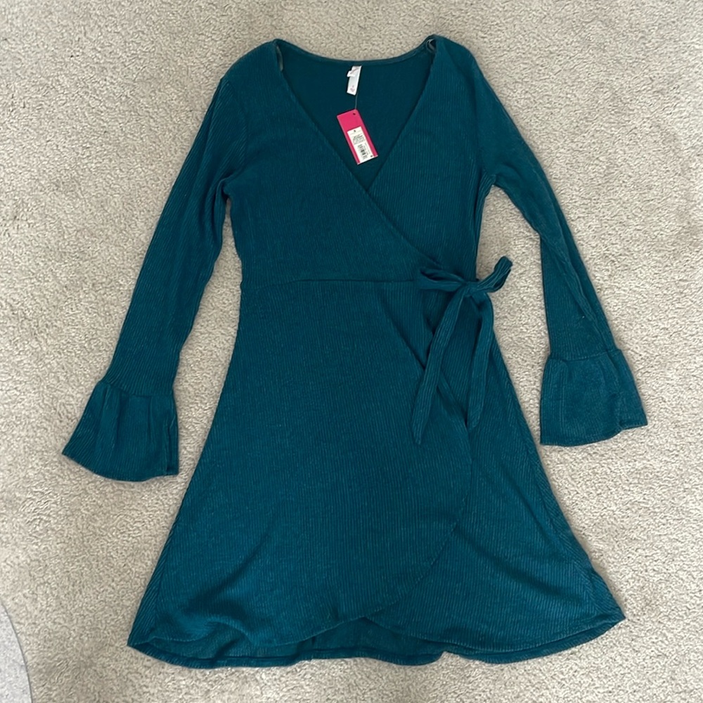 Xhiliration blue dress